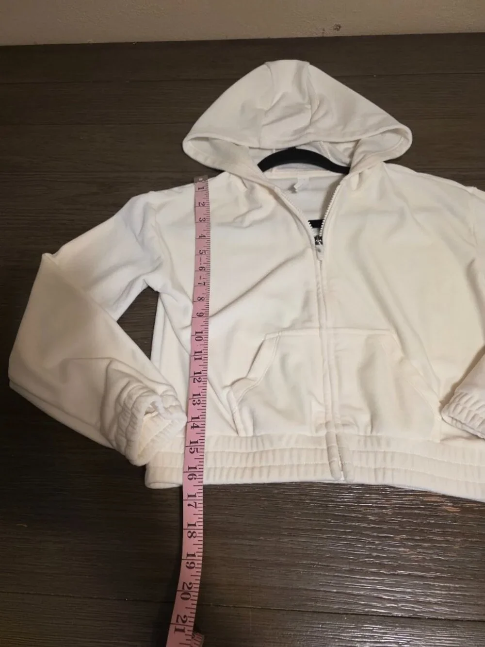 Zella Kids Soft Full Zip Hoodie White Size 10/12 Girls Jacket Back to School